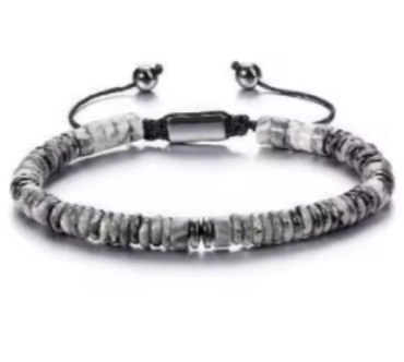 Silver Mist – Brățară Natural Grey 4mm pentru Eleganță și Echilibru | SKY Gemstones