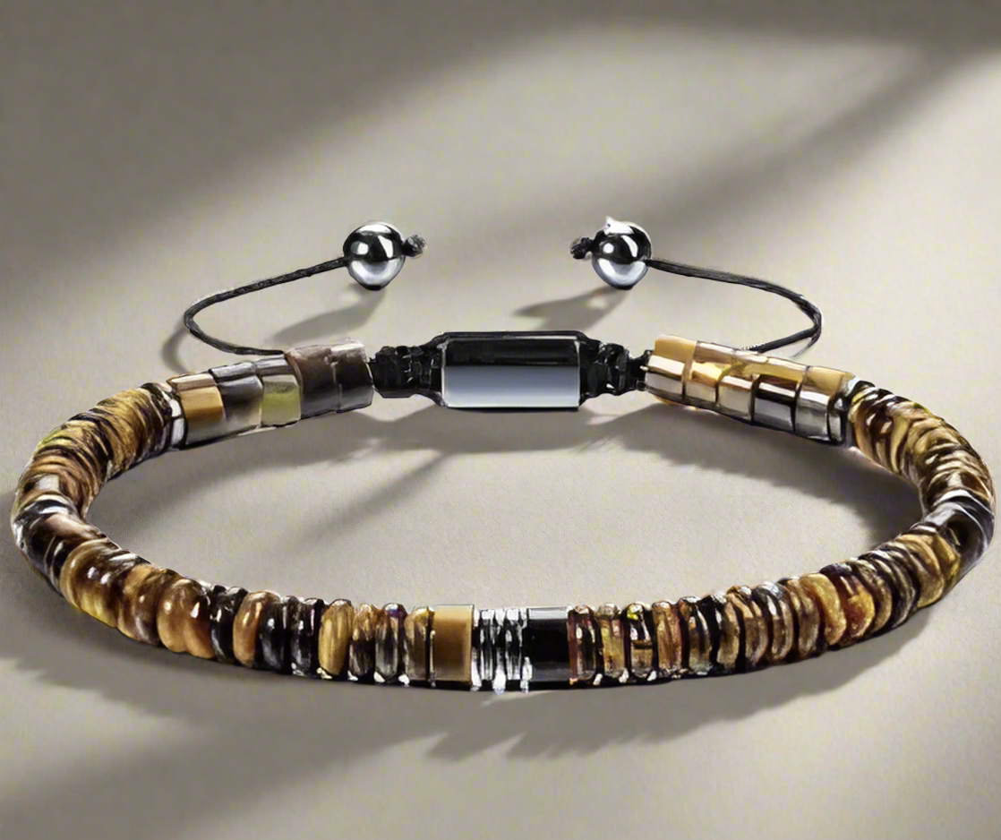 Brățara Curajului și Protecției – Ochi de Tigru Natural – SKY Gemstones