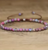 Bratara Sky Gemstone Jasp Imperial Purple Love