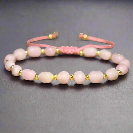 Bratara Sky Gemstone Opal Roz