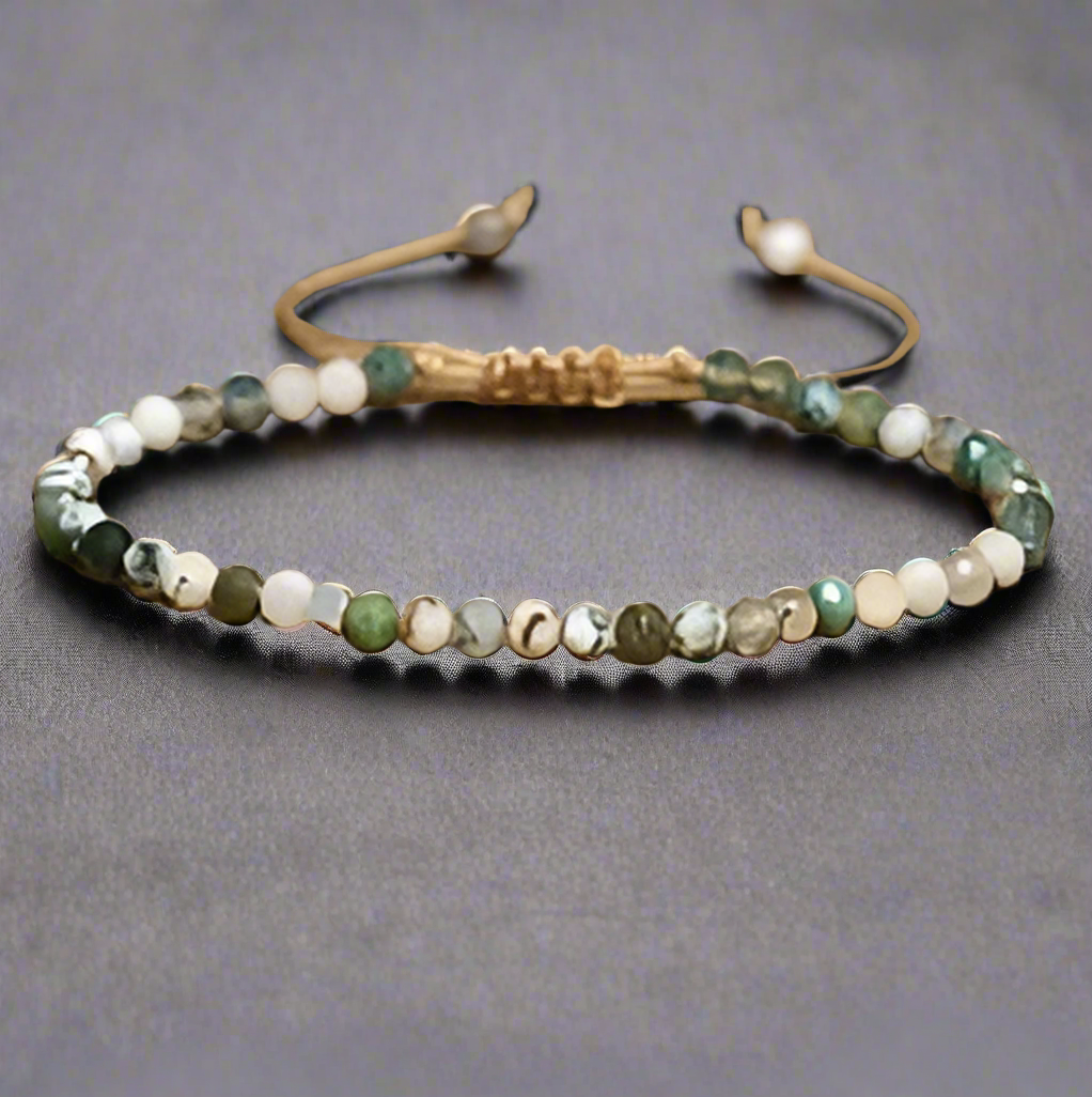 Bratara SKY GEMSTONES Agat 4mm