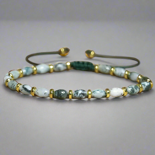 Bratara Tree Agate - SKY GEMSTONES